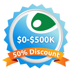 Small nonprofit discount program icon $0-$500k-1